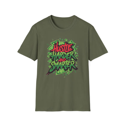 Hustle Harder And Smarter T-Shirt, Motivational Tee, Gift for Entrepreneurs, Unique Graphic Shirt, Casual Wear, Inspirational Clothing