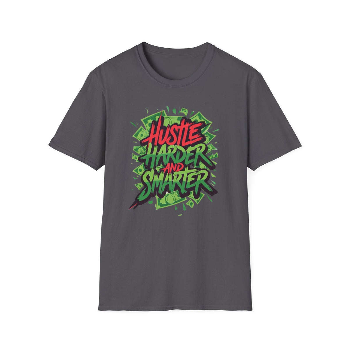 Hustle Harder And Smarter T-Shirt, Motivational Tee, Gift for Entrepreneurs, Unique Graphic Shirt, Casual Wear, Inspirational Clothing