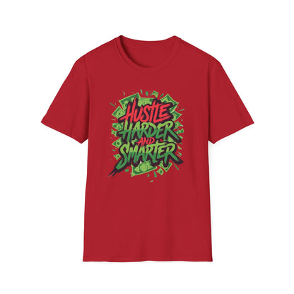 Hustle Harder And Smarter T-Shirt, Motivational Tee, Gift for Entrepreneurs, Unique Graphic Shirt, Casual Wear, Inspirational Clothing
