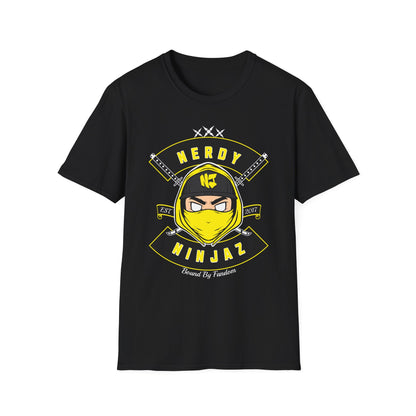 Nerdy Ninjaz Unisex Softstyle T-Shirt - Killah Beez Yellow