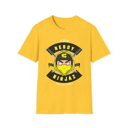 Nerdy Ninjaz Unisex Softstyle T-Shirt - Killah Beez Yellow