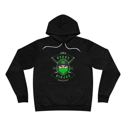 Nerdy Ninjaz Pullover Hoodie - Nerdy Jerzey Green