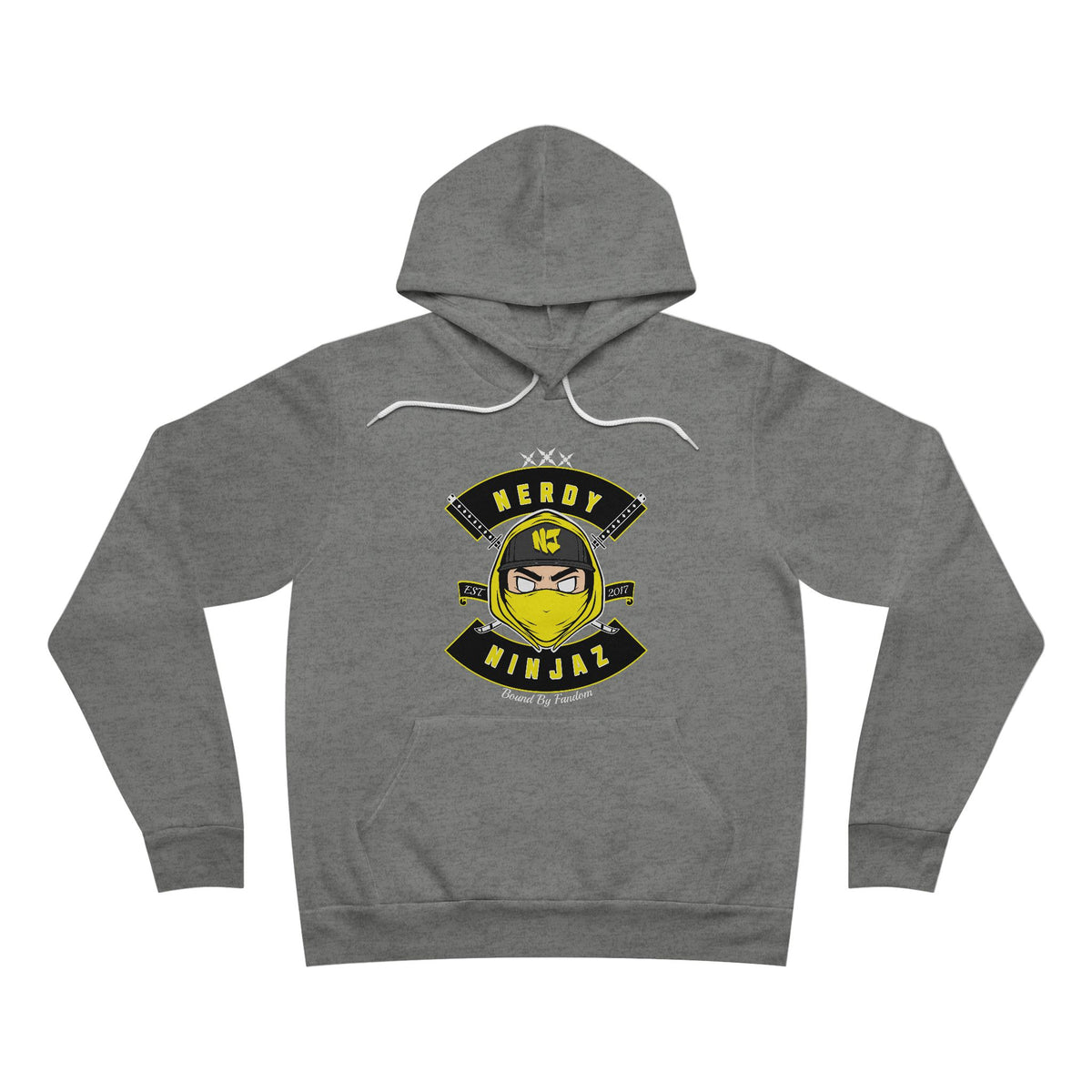 Nerdy Ninjaz Pullover Hoodie - Killah Beez Yellow