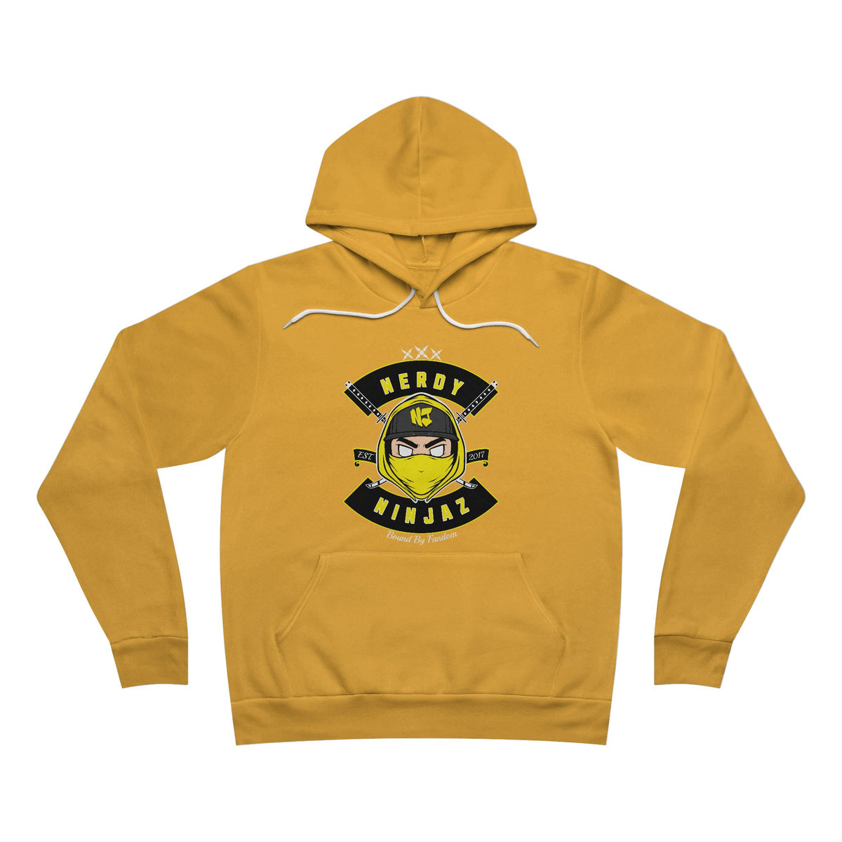 Nerdy Ninjaz Pullover Hoodie - Killah Beez Yellow