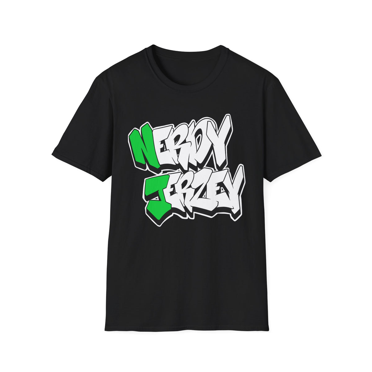 Nerdy Jerzey Unisex Softstyle T-Shirt - Fun Streetwear for Casual Vibes