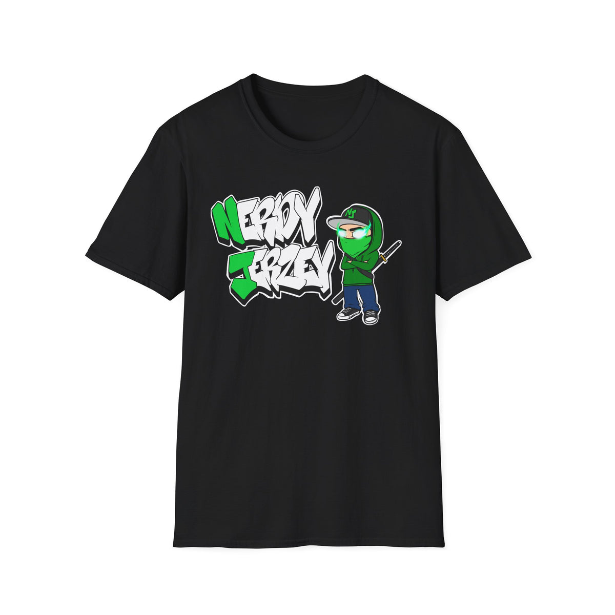 Nerdy Jerzey Unisex Softstyle T-Shirt - Fun & Stylish Graphic Tee for Casual Wear