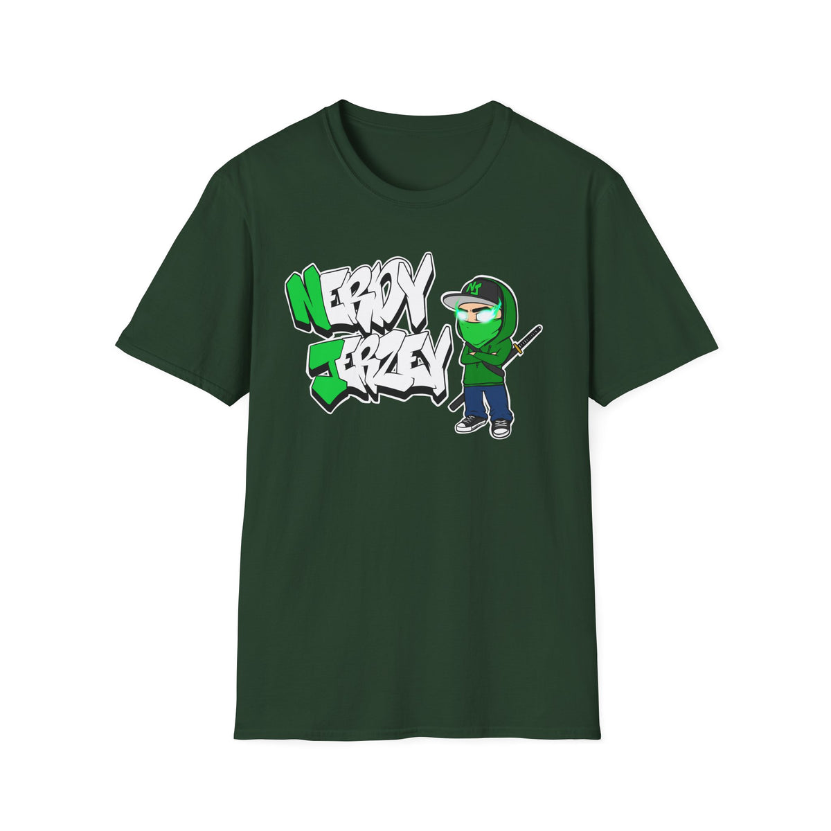 Nerdy Jerzey Unisex Softstyle T-Shirt - Fun & Stylish Graphic Tee for Casual Wear