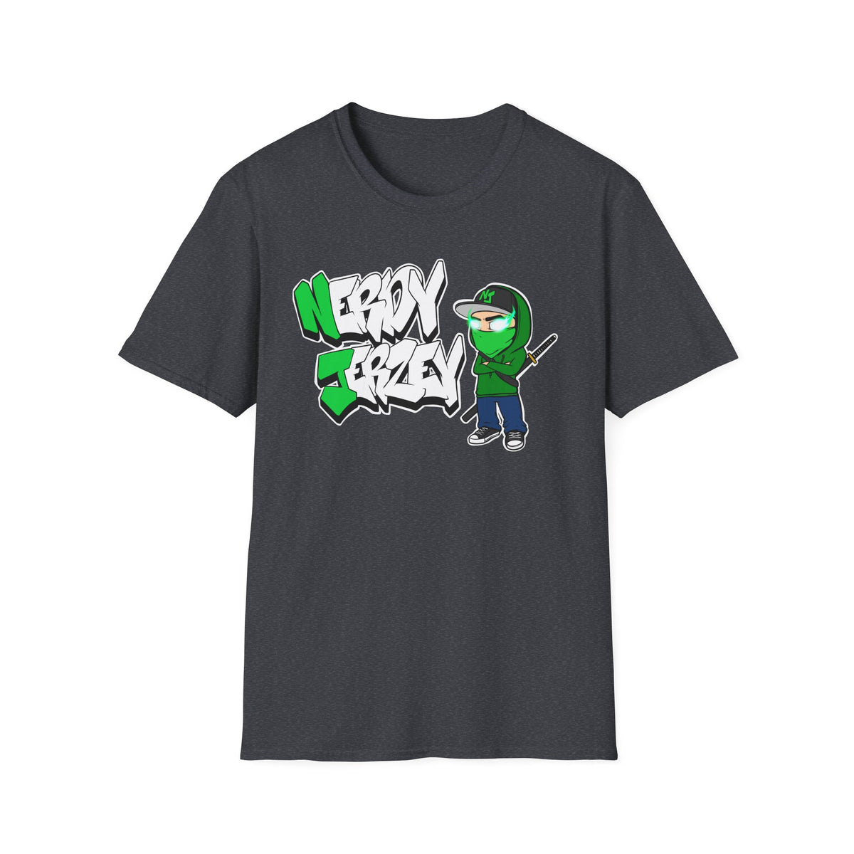 Nerdy Jerzey Unisex Softstyle T-Shirt - Fun & Stylish Graphic Tee for Casual Wear