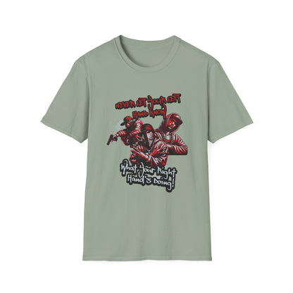 Never Let Your Left Hand Know Quote Urban Graphic T-Shirt, Cool Gift for Teens, Hip Hop Style Shirt, Casual Wear, Perfect for Streetwear