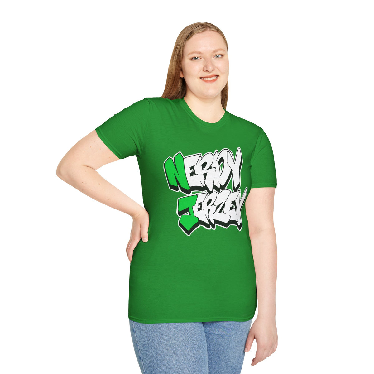 Nerdy Jerzey Unisex Softstyle T-Shirt - Fun Streetwear for Casual Vibes