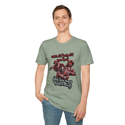 Never Let Your Left Hand Know Quote Urban Graphic T-Shirt, Cool Gift for Teens, Hip Hop Style Shirt, Casual Wear, Perfect for Streetwear