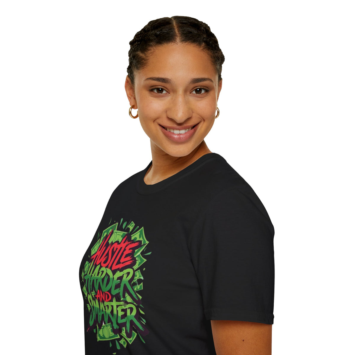 Hustle Harder And Smarter T-Shirt, Motivational Tee, Gift for Entrepreneurs, Unique Graphic Shirt, Casual Wear, Inspirational Clothing