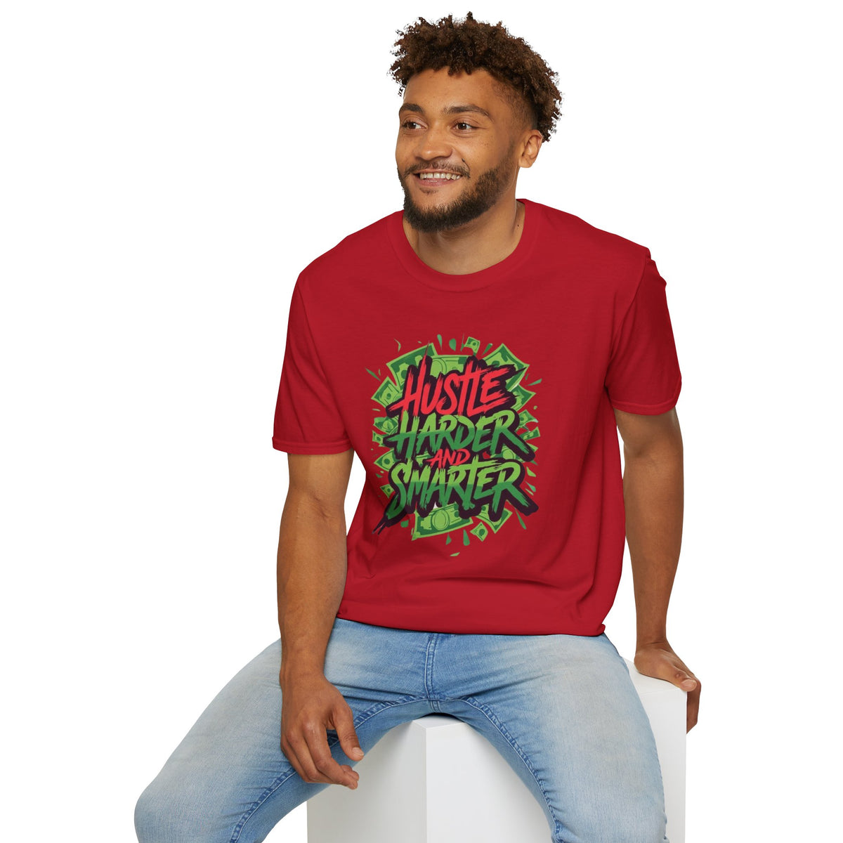 Hustle Harder And Smarter T-Shirt, Motivational Tee, Gift for Entrepreneurs, Unique Graphic Shirt, Casual Wear, Inspirational Clothing